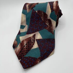 J T Beckett Vintage Abstract Men's Tie Made in USA 100% Silk‎